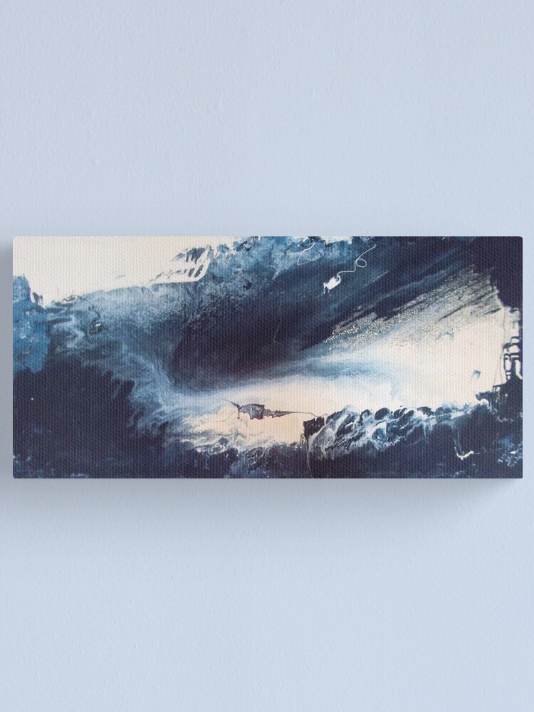 Alternate view of Blue Vision Abstract Canvas Print