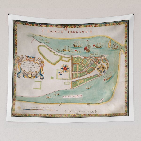 Item preview, Historical Map of New York City (1664) designed and sold by BravuraMedia.