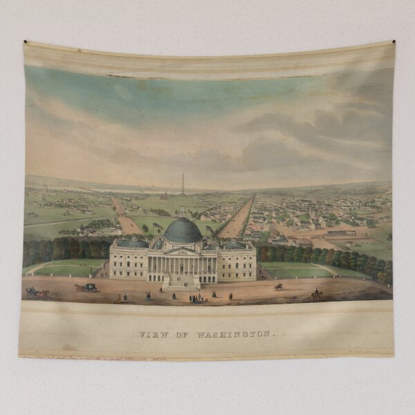 Item preview, Vintage Pictorial Map of Washington D.C. (1880) designed and sold by BravuraMedia.