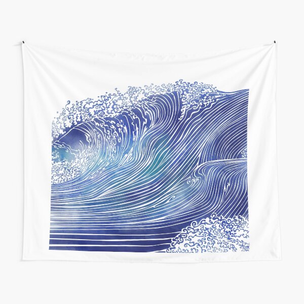 Pacific Waves Tapestry
