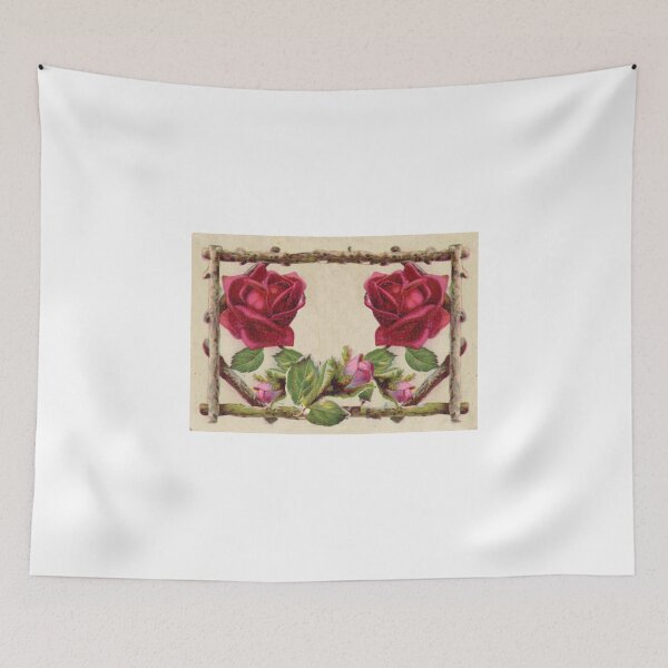 Item preview, Vintage Rustic Red Roses Antique Flowers designed and sold by antiqueart.