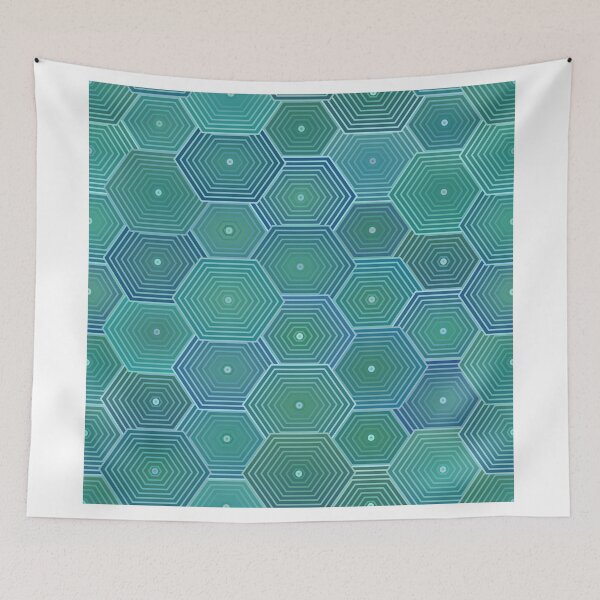 Item preview, Hexagon Ripples designed and sold by flylikeakiwinz.