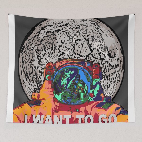 Item preview, I Want To Go To The Moon Space Art designed and sold by Jim Plaxco.