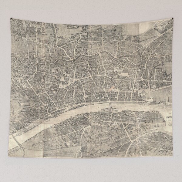 Item preview, Vintage Map of Frankfurt Germany (1864) designed and sold by BravuraMedia.