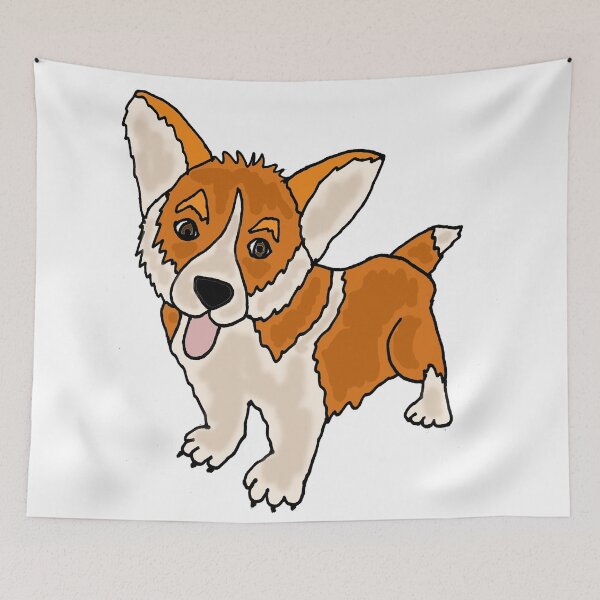 Item preview, Cute Cool Funny Welsh Corgi Puppy Dog Art designed and sold by Nature's Fancy.