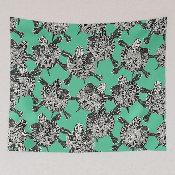 Item preview, turtle party green designed and sold by scrummy.