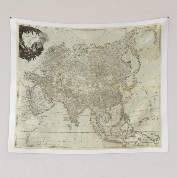 Item preview, Vintage Map of Asia (1757) designed and sold by BravuraMedia.