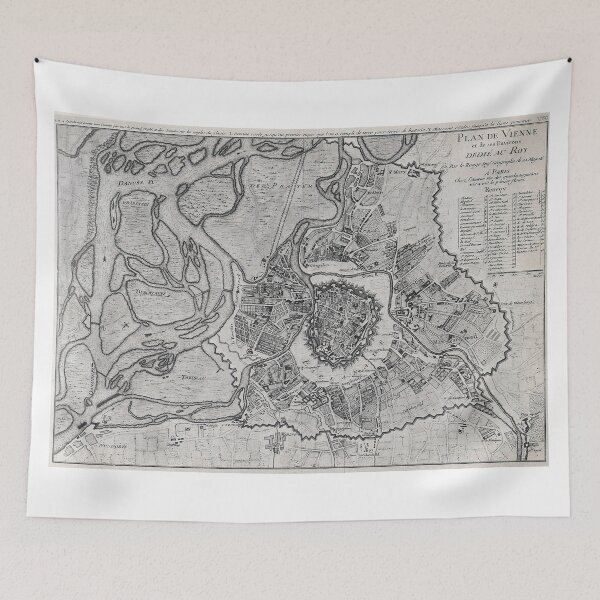 Item preview, Vintage Map of Vienna Austria (1780) designed and sold by BravuraMedia.