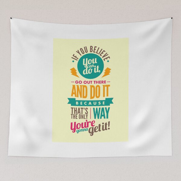 Item preview, If You Believe You Can Do It - Fitness Quote T shirt designed and sold by VomHaus.