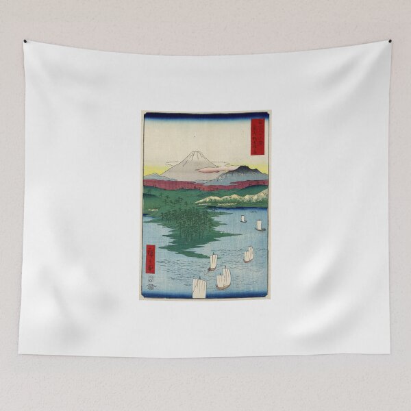 Item preview, Noge Yokohama In Musashi Province - Hiroshige Ando - 1858 - woodcut designed and sold by CrankyOldDude.