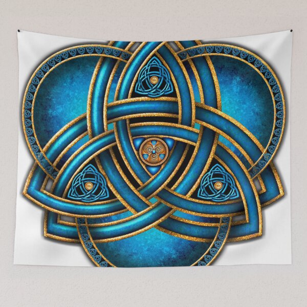 Item preview, Blue Celtic Triquetra designed and sold by Naumaddic Arts.
