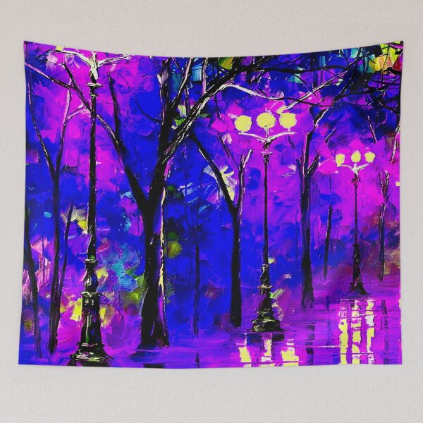 Item preview, "AFTER THE RAIN" Abstract Park Painting Print designed and sold by posterbobs.