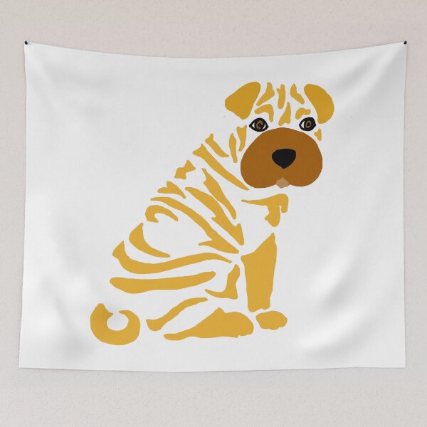 Item preview, Funky Cool Artsy Shar pei Dog Abstract designed and sold by Nature's Fancy.