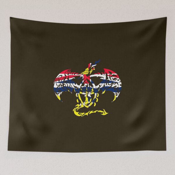 Item preview, BRITISH DRAGON FLAG designed and sold by SK8N.