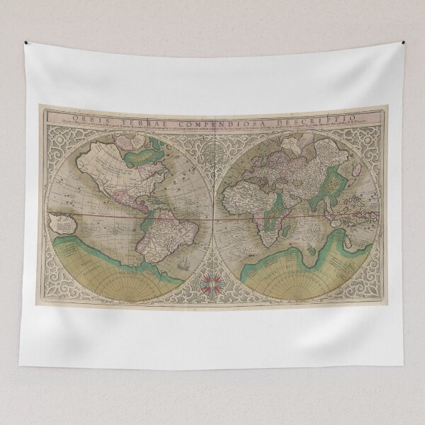 Item preview, Vintage Map of The World (1607) 2 designed and sold by BravuraMedia.