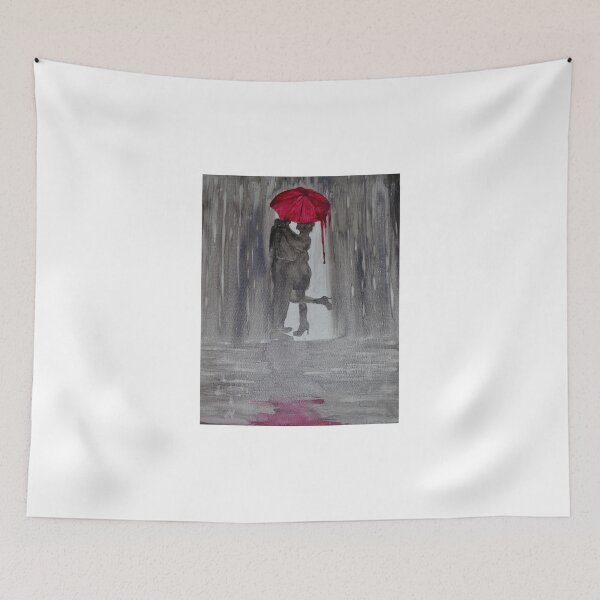 Item preview, SILHOUETTE OF RED UMBRELLA designed and sold by mviljoenart.
