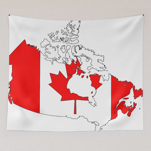 Item preview, Canadian Flag in Map designed and sold by canadianexpat.
