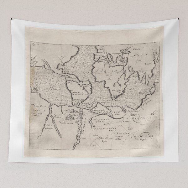Item preview, Vintage Map of The World (1607) designed and sold by BravuraMedia.