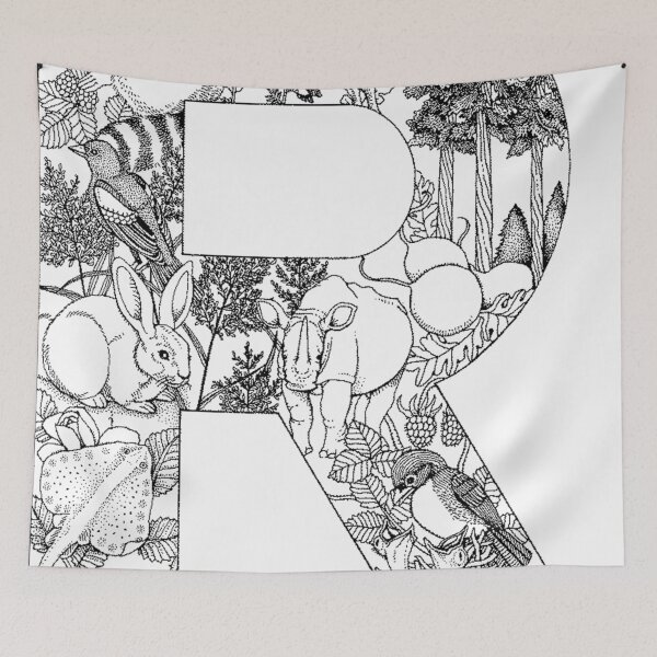 Item preview, Animal Alphabet Letter R designed and sold by Quill-n-Ink.