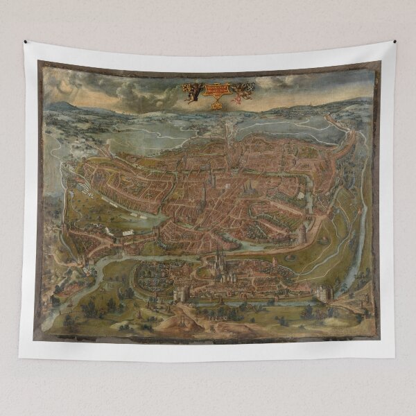 Item preview, Vintage Map of Ghent Belgium (1534) designed and sold by BravuraMedia.