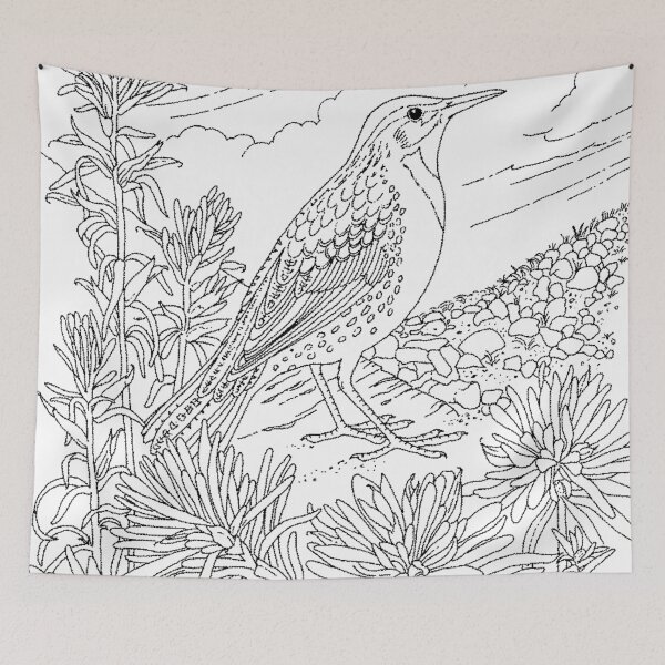 Item preview, Waiting for Rain, Coloring Project.   designed and sold by Quill-n-Ink.