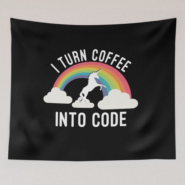 Item preview, I Turn Coffee Into Code  designed and sold by flippinsg.