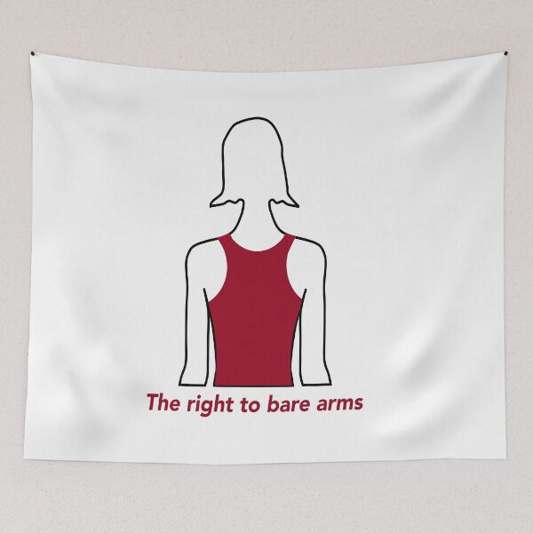 Item preview, The Right to Bare Arms-red designed and sold by Tanya Scharaschkin.