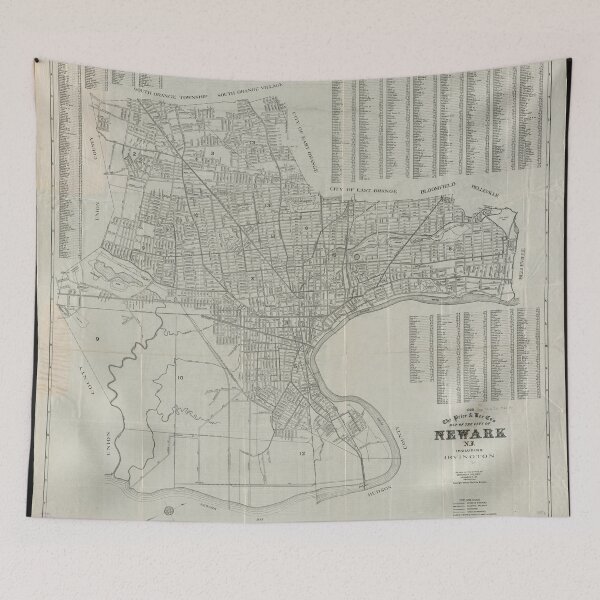Item preview, Vintage Map of Newark NJ (1920) designed and sold by BravuraMedia.
