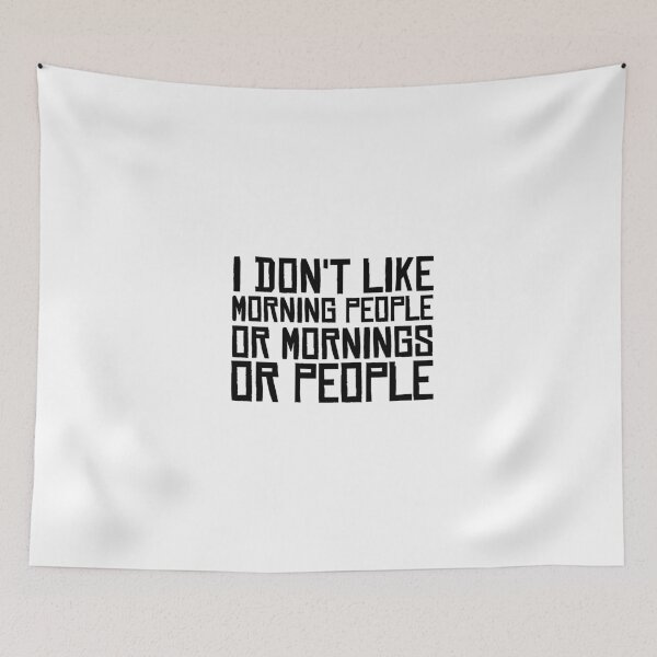 Item preview, Morning People Hate Funny Sarcastic Quotes Coffee designed and sold by WordWorld.