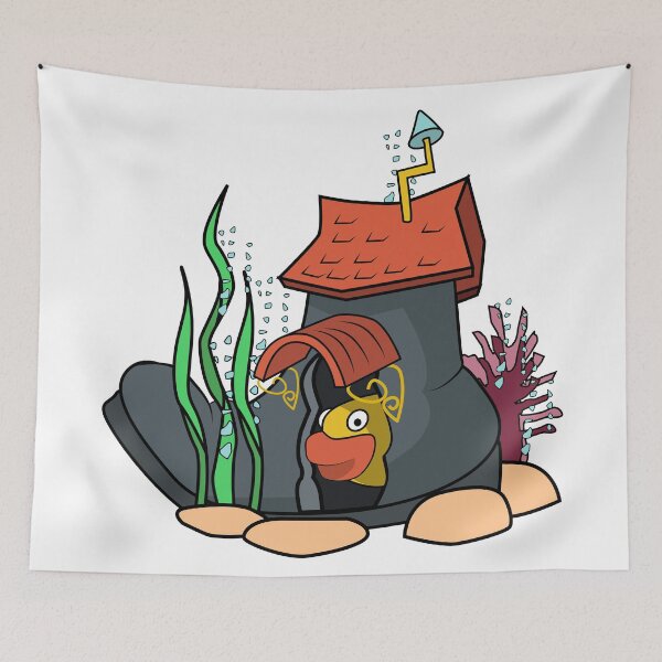Item preview, House in the boot under the sea designed and sold by stickerium.
