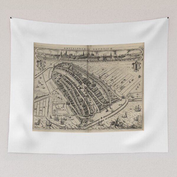 Item preview, Vintage Map of Amsterdam (1614) designed and sold by BravuraMedia.
