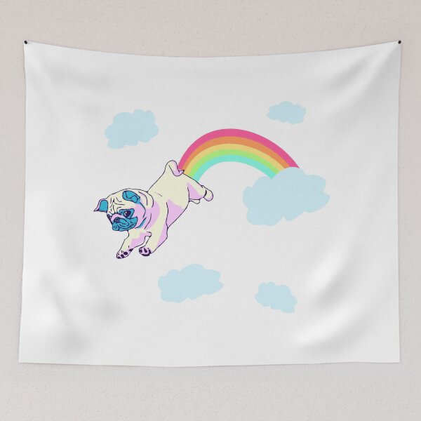 Item preview, rainbow pug designed and sold by FandomizedRose.