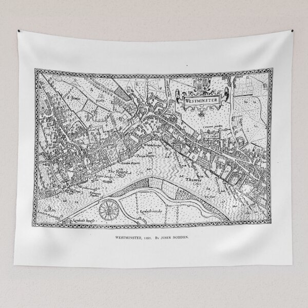 Item preview, Vintage Map of Westminster (1593) designed and sold by BravuraMedia.