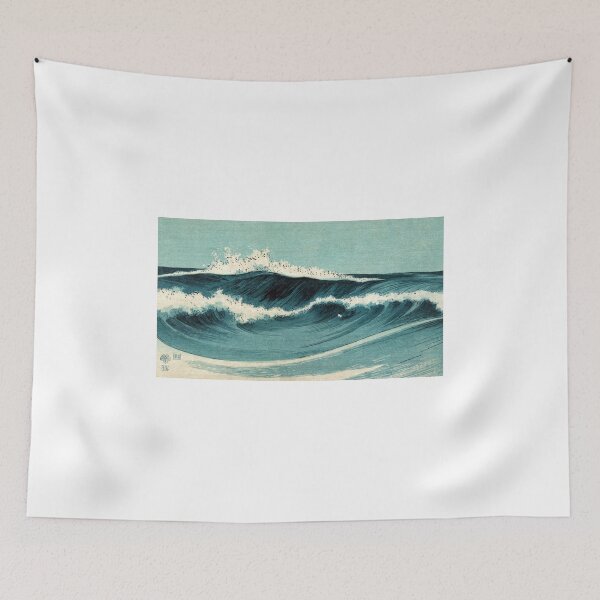Item preview, Ocean Waves - Konen Uehara - 1900 - woodcut designed and sold by CrankyOldDude.