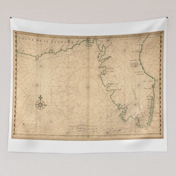 Item preview, Vintage Map of Florida (1639) designed and sold by BravuraMedia.