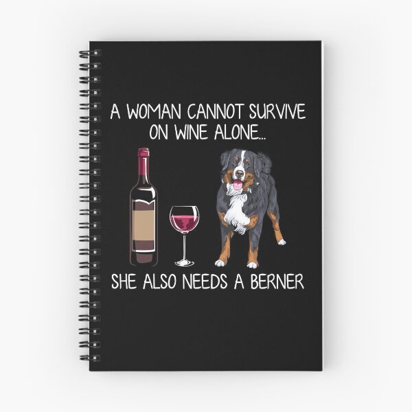 Item preview, Berner y el vino perro gracioso designed and sold by TeeDoozy.