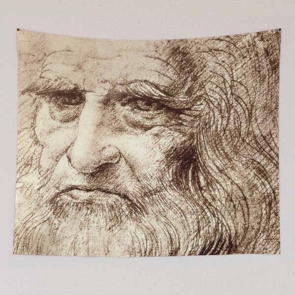 Item preview, Leonardo Da Vinci Self portrait designed and sold by Vintage Designs +.