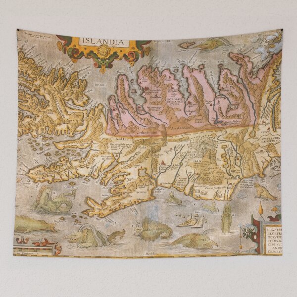 Item preview, Vintage Map of Iceland (1590) designed and sold by BravuraMedia.