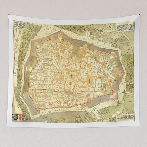 Item preview, Vintage Map of Vienna Austria (1547) designed and sold by BravuraMedia.