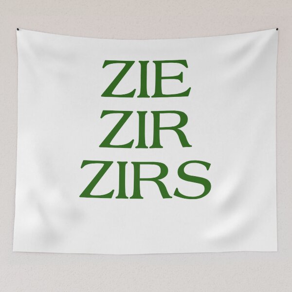 Item preview, Pronouns - ZIE / ZIR / ZIRS - LGBTQ Trans pronouns tees designed and sold by incurablehippie.