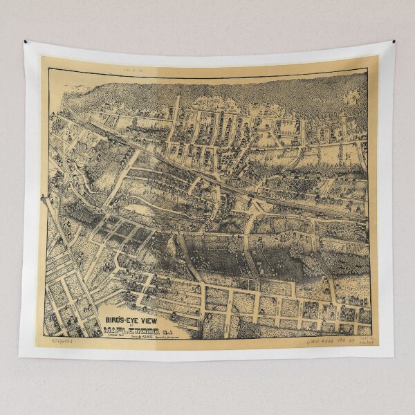 Item preview, Vintage Map of Maplewood NJ (1910) designed and sold by BravuraMedia.
