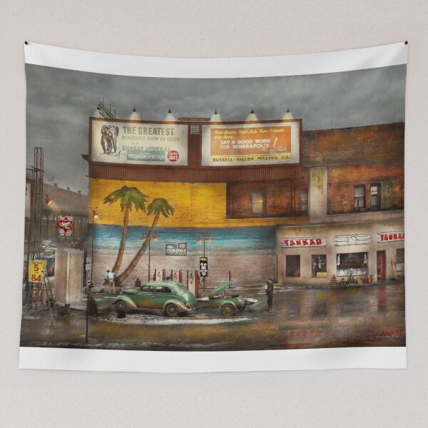 Item preview, Gas Station - Dreaming of summer 1937 designed and sold by Mike Savad Photography.