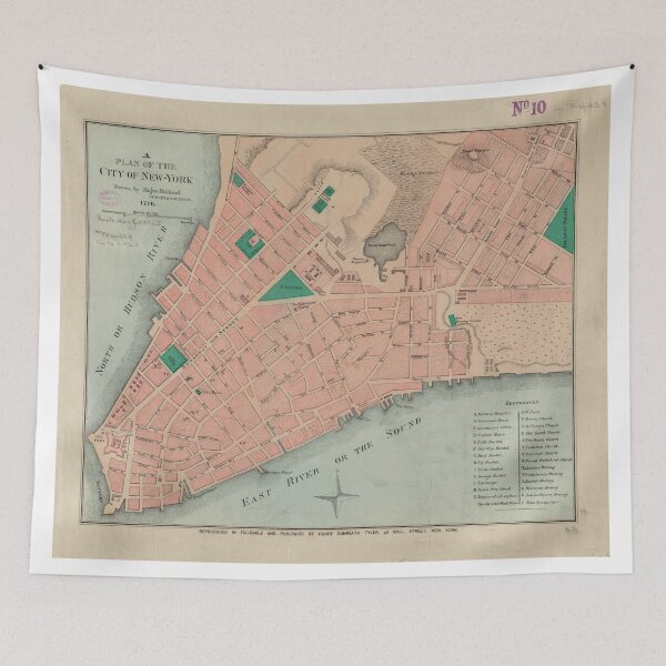 Item preview, Vintage Map of Lower Manhattan (1776) designed and sold by BravuraMedia.