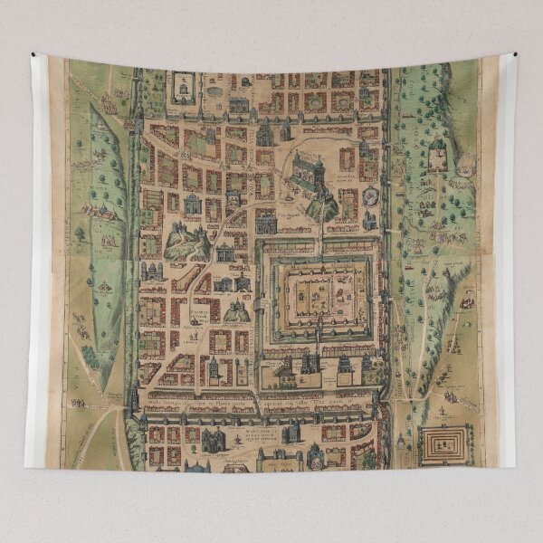 Item preview, Vintage Map of Jerusalem Israel (1584) designed and sold by BravuraMedia.