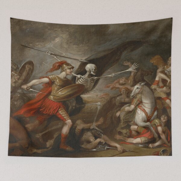 Item preview, Joshua at the battle of Ai attended by Death by John Trunbul designed and sold by Vintage Designs +.