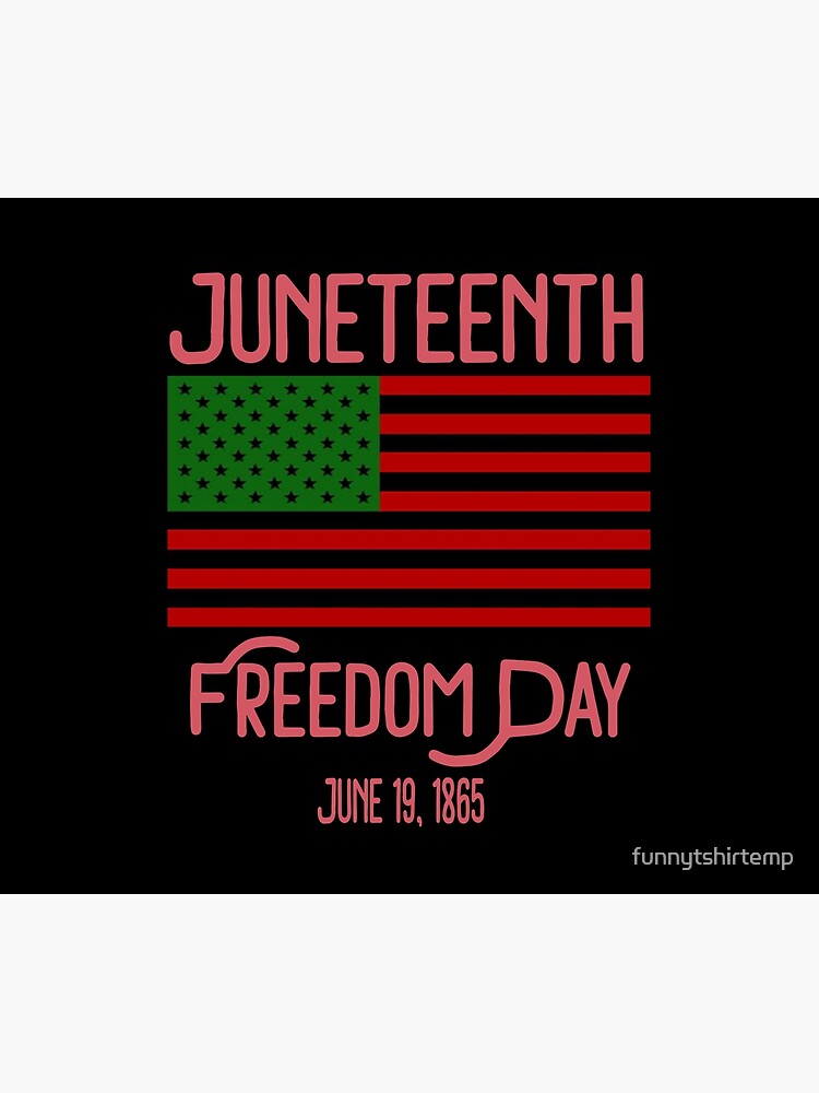 Disover Juneteenth Day American Flag with Pan African Colors Black History Tapestry