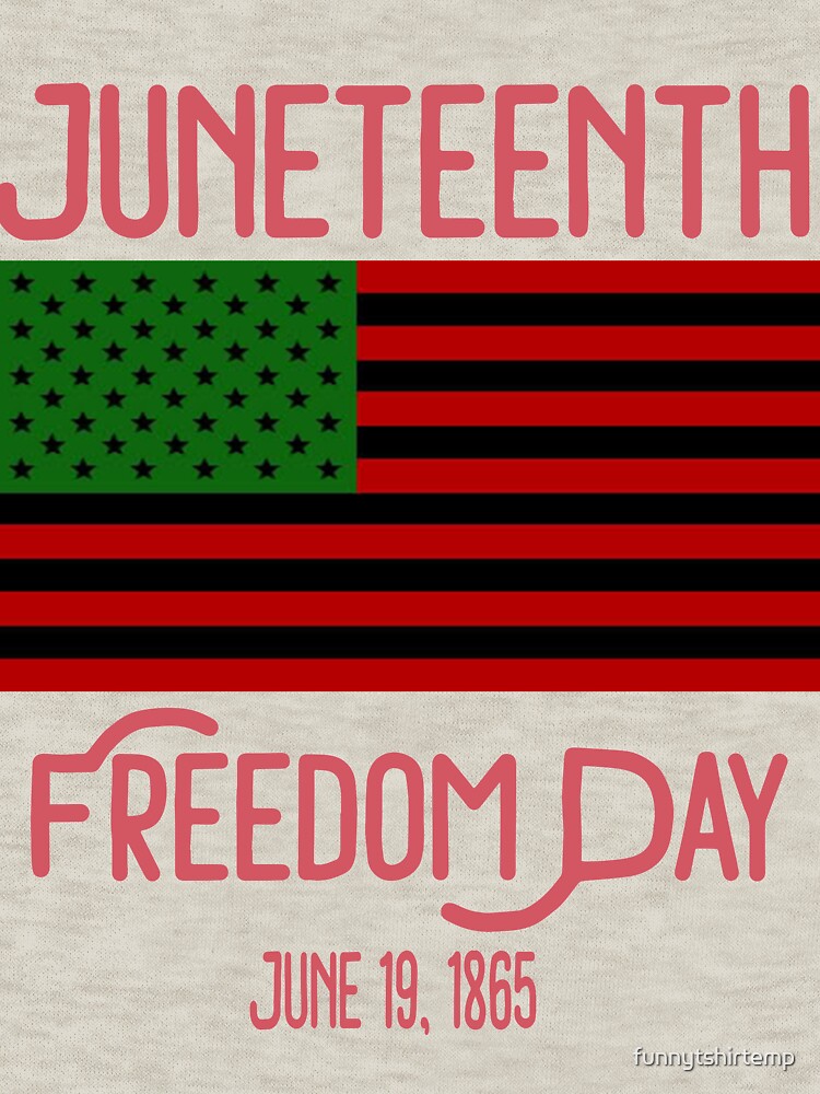 juneteenth day american flag with pan african colors