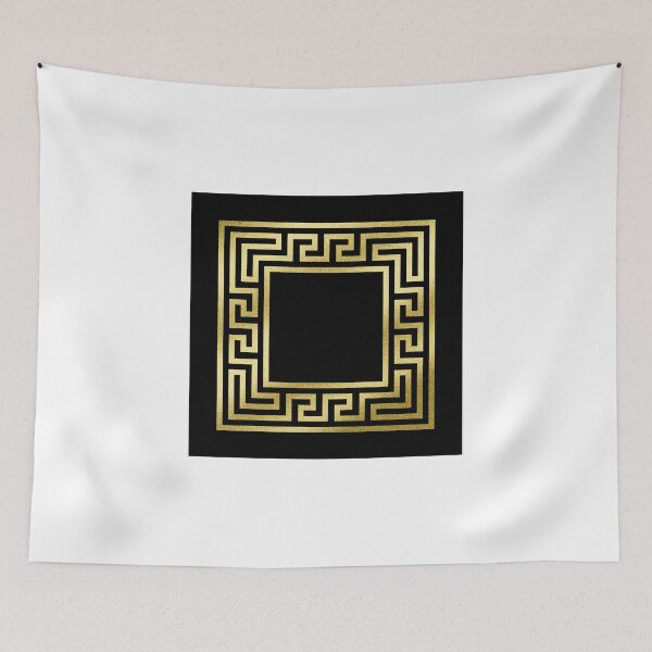 Item preview, Elegant Art Deco Gold Glitter Black Square Pattern designed and sold by Beverly Claire Kaiya.