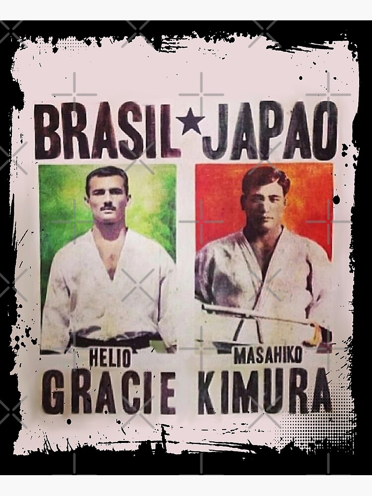 Grand Master Gracie vs Masahiko Kimura Fight Poster by Ice-Tees