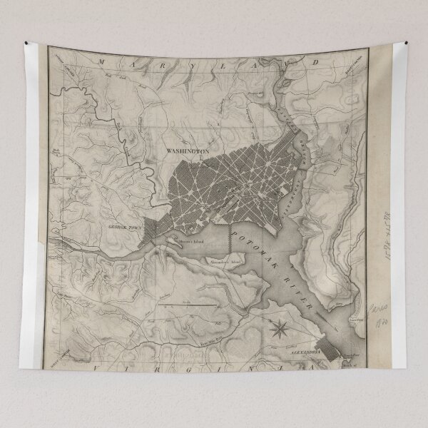 Item preview, Vintage Map of Washington D.C. (1815) designed and sold by BravuraMedia.